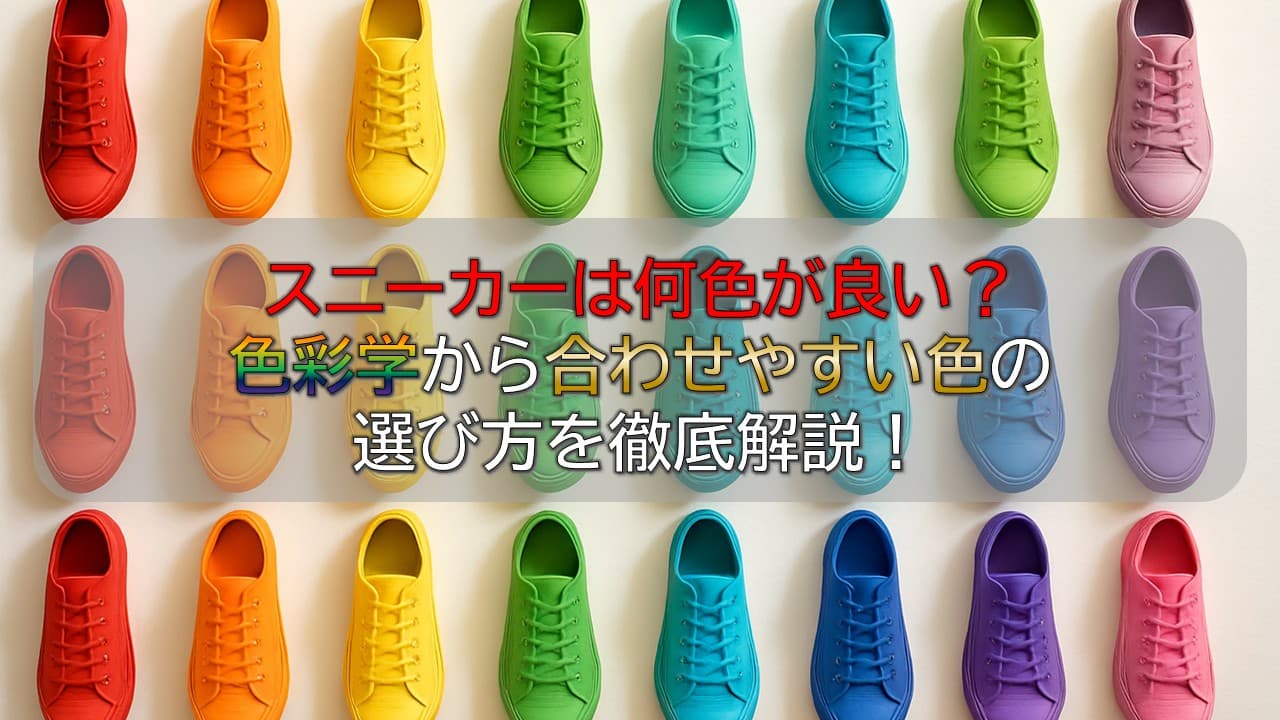 スニーカーは何色が良い？色彩学から合わせやすい色の選び方を徹底解説！